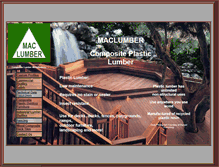 Tablet Screenshot of maclumber.com